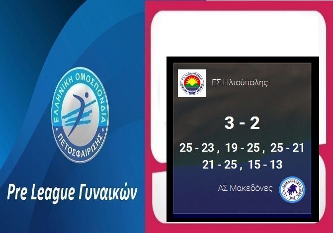 Νίκη για τα κορίτσια του Γ.Σ.Ηλιούπολης (Pre League Γυναικών - Δ' Όμιλος - 3η αγωνιστική)